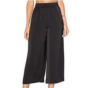 Vince Wide Leg Crop Pant Black Medium